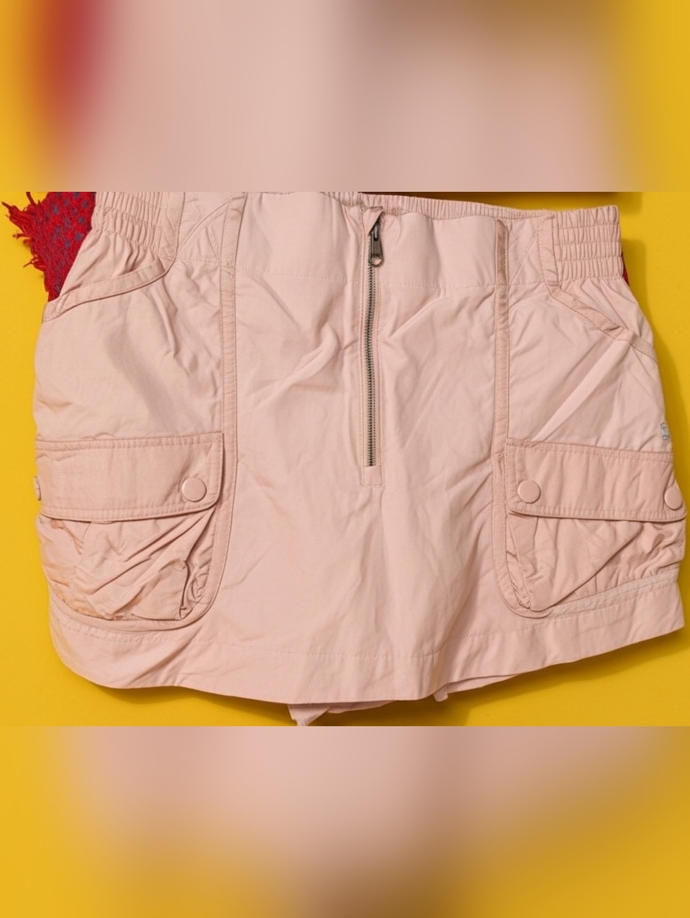 Free People Blush Pink Cargo Skort